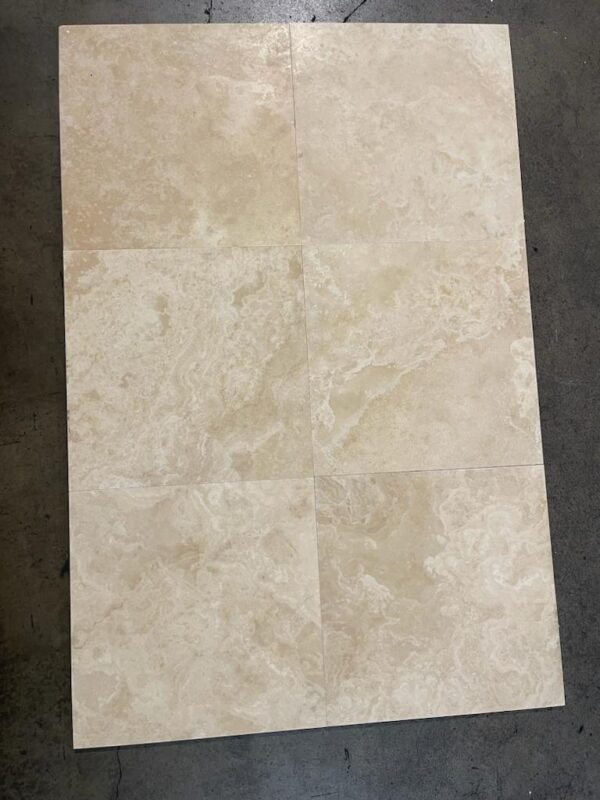 Alabastrino Ivory Travertine 18x18 Filled&Honed Tile 2