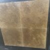 Noce Travertine 18x18 Brown Filled and Honed Tile 2