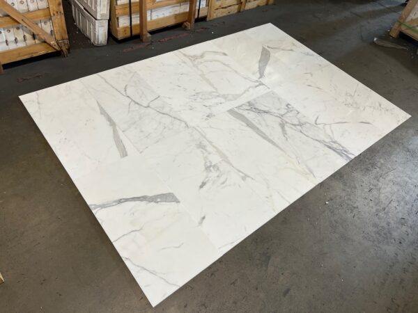 Calacatta Gold 18x36 White Polished Marble Tile 3