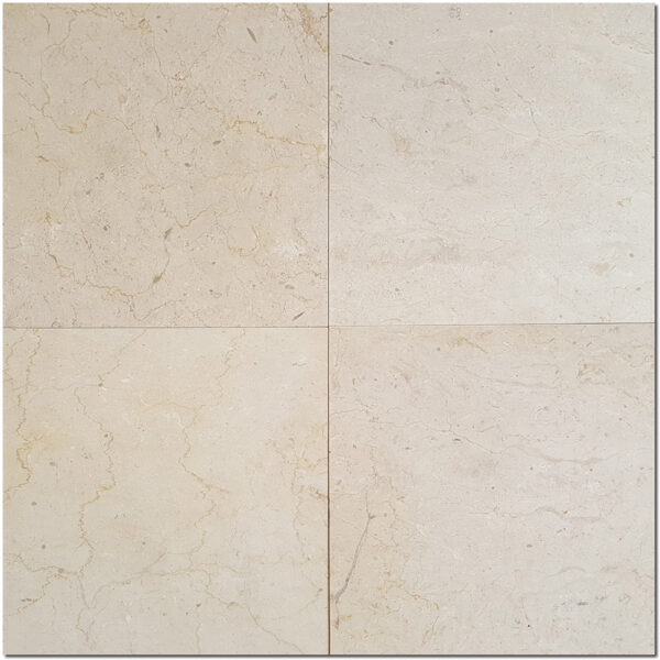 Crema Mercury 18x18 Beige Polished Marble Tile 1
