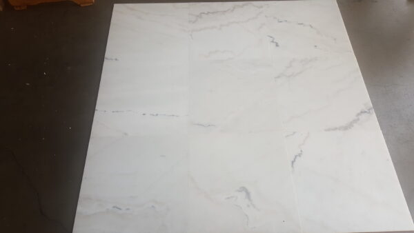 Cosmos Carrara 18x18 White Polished Marble Tile 2