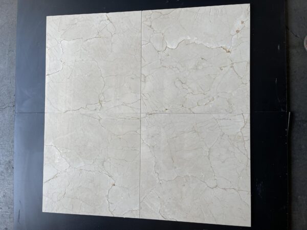 Crema Marfil Classic 18x18 Beige Polished Marble Tile 2