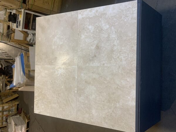 Ivory Travertine 24x24 Filled&Honed Tile 0