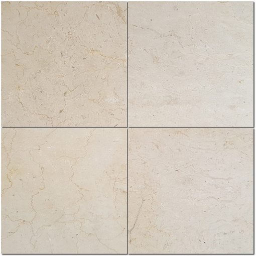 Crema Mercury 24x24 Beige Polished Marble Tile 5