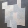 Azul Pietra Versailles Pattern Blue Brushed/Chiseled Marble Tile 2