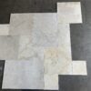 Golden Sand Versailles Pattern Brushed/Straight Edge Marble Tile 5