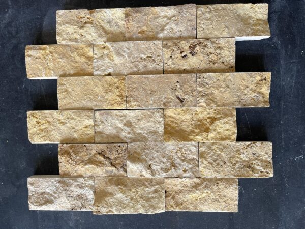 Emperador Dark 5/8x5/8 Square Tumbled Marble Mosaic 2