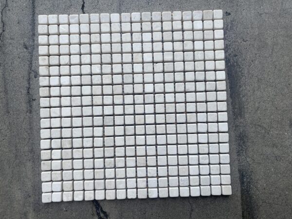 Crema Marfil 5/8x5/8 Beige Square Polished Marble Mosaic 3