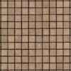 Noce Mosaic 1x1 Brown Tumbled Travertine 3