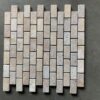 Noce Mosaia 1x2 Brown Tumbled Travertine Mosaic 5