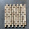 Noce Mosaia 1x2 Brown Tumbled Travertine Mosaic 4