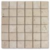 Ivory Travertine 2x2 Tumbled Mosaic 4