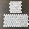 Carrara White Mosaic Hexagon 2" Polished Marble 2