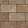 Noce Mosaic 2x4 Brown Tumbled Travertine 4