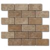 Noce Mosaic 2x4 Brown Tumbled Travertine 3