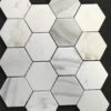 Calacatta Gold Hexagon 3" Polished Marble Mosaic 3