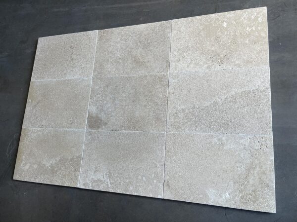 Ivory Travertine 12X12 Tumbled Mosaic