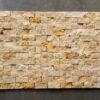 Golden Sienna Mosaia Splift-Face 1x2 Yellow Rectangle Travertine Mosaic 6