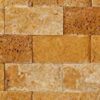 Golden Sienna Mosaic Splift-Face 2x4 Yellow Rectangle Travertine 3