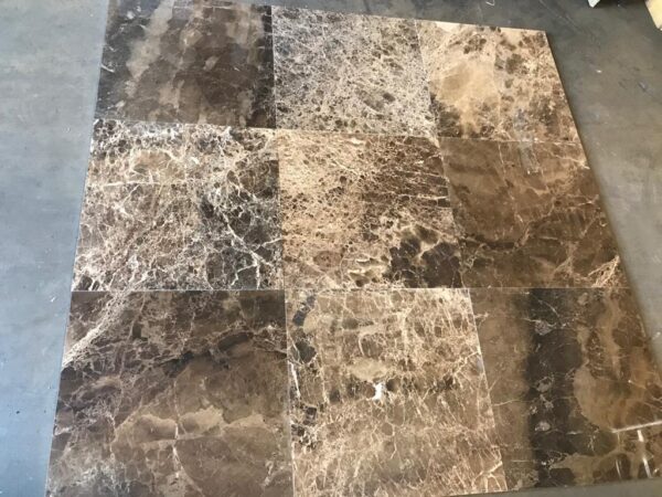 Emperador Dark 24x24 Polished Marble Tile 5