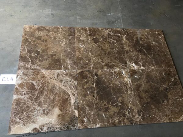 Emperador Dark 24x24 Polished Marble Tile 6