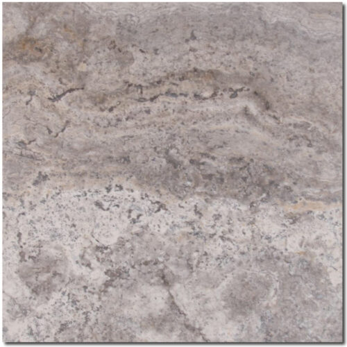 Silver 18x18 Tumbled Travertine Tile 0