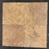 Golden Sienna 12x12 Yellow Tumbled Travertine Tile 0