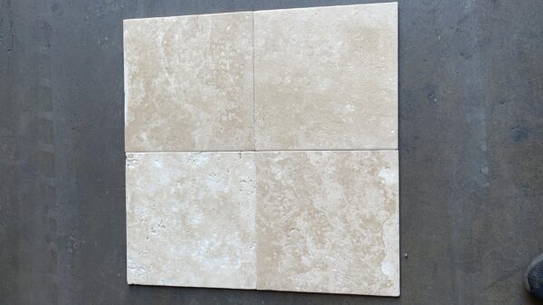 Durango Travertine 12x12 Beige Tumbled Tile 1