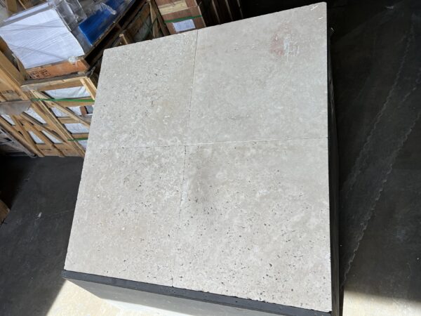 Ivory Travertine 24x24 Tumbled Tile 4