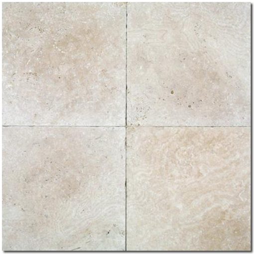 Ivory Travertine 24x24 Tumbled Tile 2