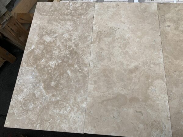 Durango Travertine 12x24 Beige Filled & Honed Tile 0