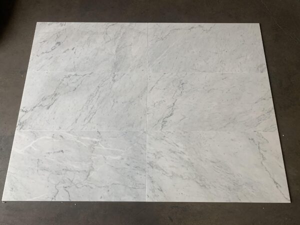 Carrara White 18x36 Polished Marble Tile 3