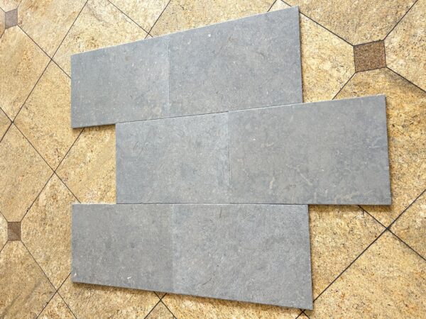 Nova Blue 16x24 Antique Chiseled Edge Limestone Tile