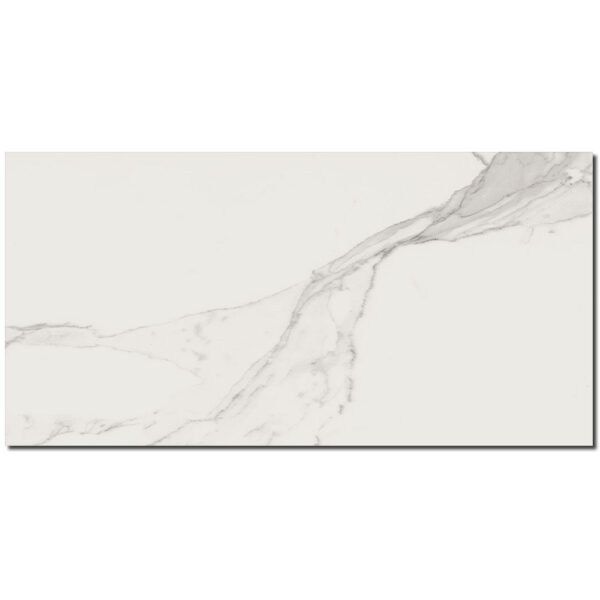 Calacatta 12x24 White Satin Porcelain Tile 1