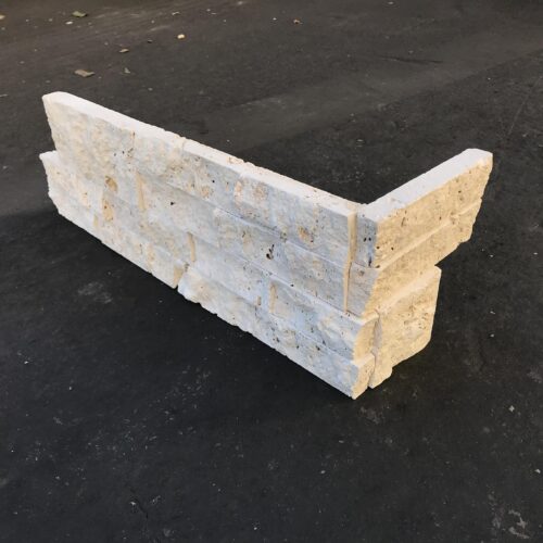 Ivory Ledger Corner 6x18x6 Natural Stone Trim 0