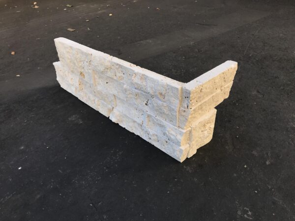 Ivory Ledger Corner 6x18x6 Natural Stone Trim 0