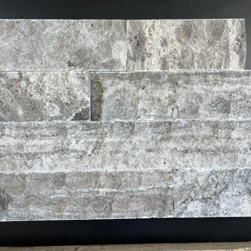 Silver 4xRandom Split-Face Travertine Tile