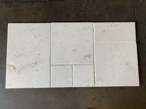 Cardinal Beige Pattern Brushed/Chiseled Limestone Tile 0