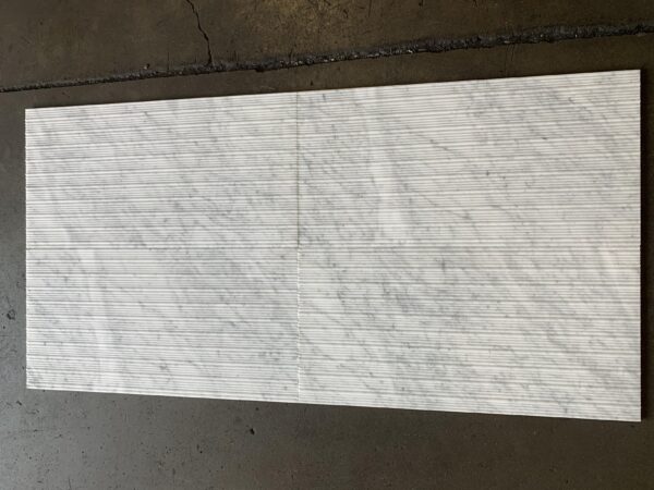 Carrara White Bamboo 12x24 Marble Tile 1