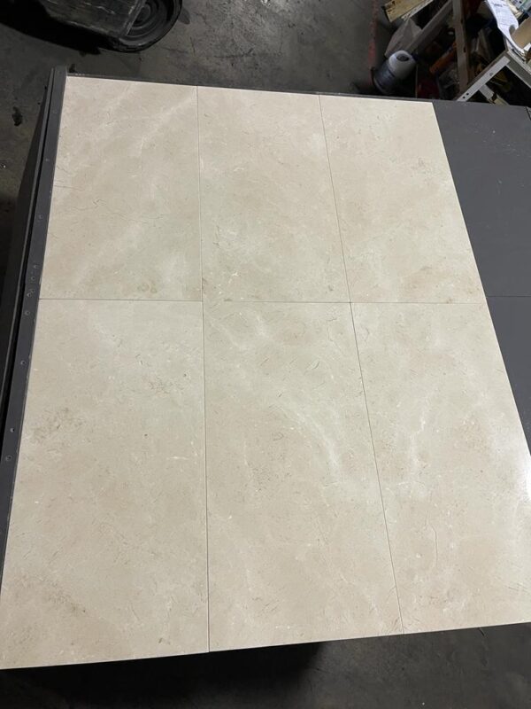 Crema Marfil Select 12x24 Beige Honed Marble Tile 1