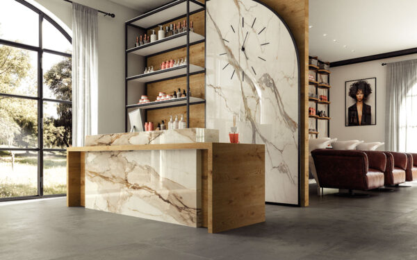 Stile Calacatta Marbella 128x64 Polished Porcelain Slab 3