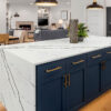 Calacatta Laza Night Book-Match Quartz Slab 0