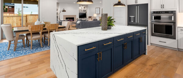 Calacatta Laza Night Book-Match Quartz Slab 0