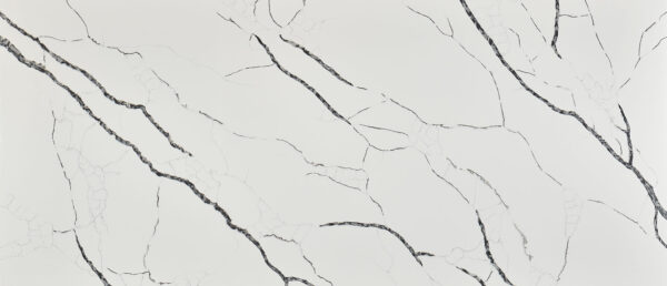 Calacatta Laza Night Book-Match Quartz Slab 6