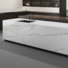 Calacatta Solessio Book-Match Quartz Slab 1