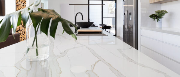 Calacatta Solessio Book-Match Quartz Slab 0