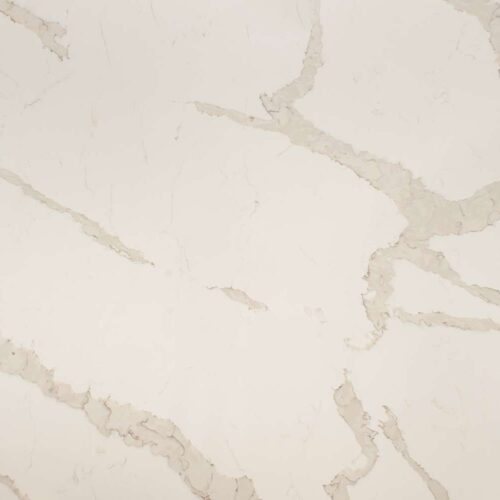 Ks Calacatta Dorado 110x26 White Flat Quartz Prefab