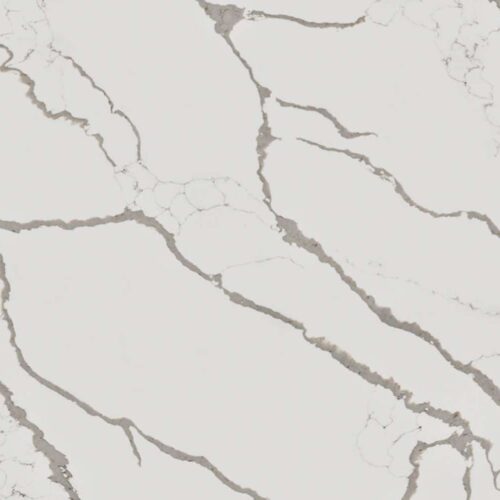 Ks Calacatta Symphony L 110x26 White Flat Quartz Prefab