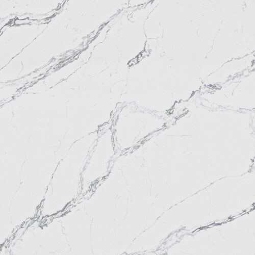 Calacatta Ivy White Quartz Slab 0