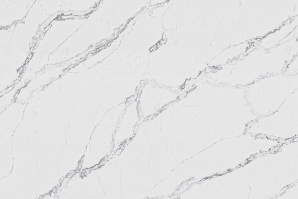 Calacatta Ivy White Quartz Slab 0